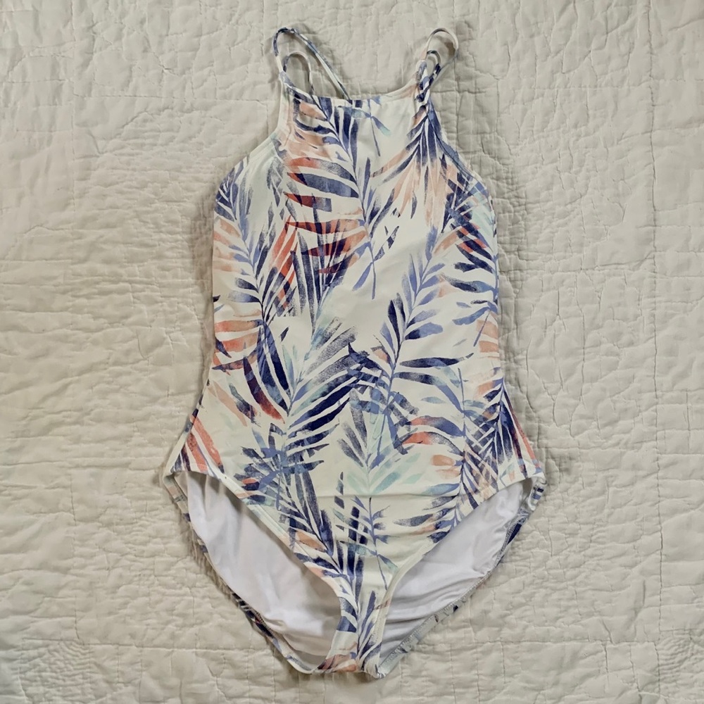 Gap Strappy One Piece Swimsuit Removable Cups Sz L